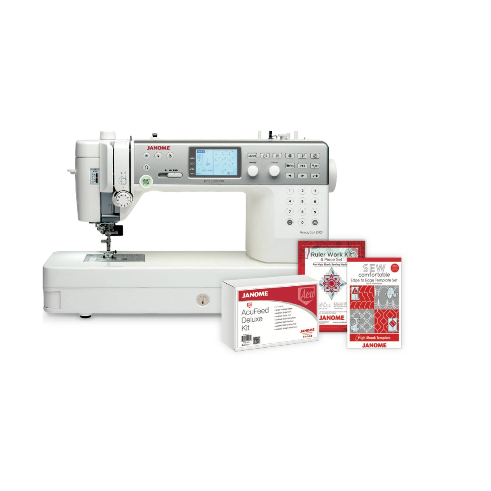 美品JANOME memorg c r a ft-6700 Janome Memory Craft 6700P Quilting Machine | 1200 SPM